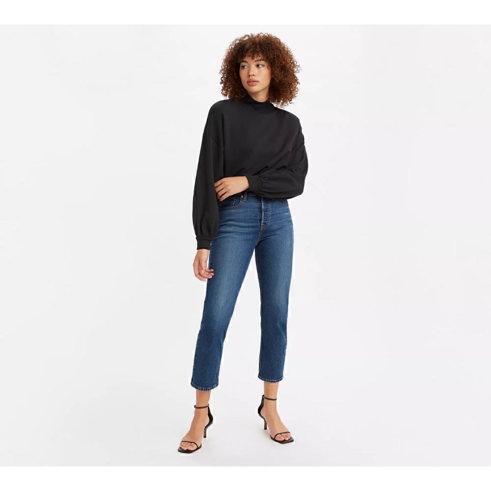 NWT Levi’s Wedgie Straight High Rise Jean in Salsa Charleston Outlasted, 24 X 28